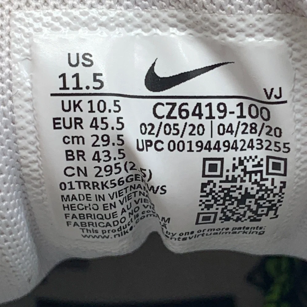 Nike Air Max 90 SE Worldwide White/Blue Volt Running Shoes CZ6419‑100 Men’s 11.5